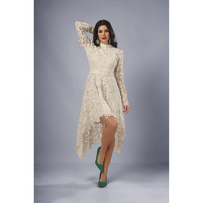 Kayjay by Kritika Jain Mommy White Knee Length Dress