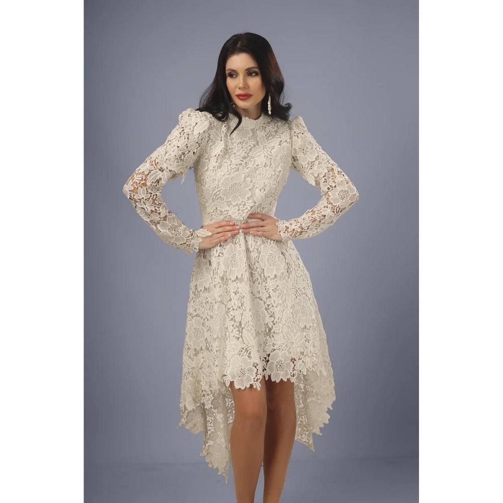 Kayjay by Kritika Jain Mommy White Knee Length Dress