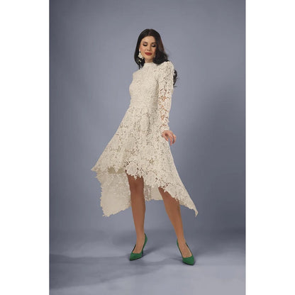 Kayjay by Kritika Jain Mommy White Knee Length Dress