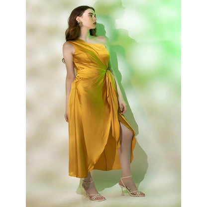 Kayjay by Kritika Jain Brunchy Mustard Maxi Dress