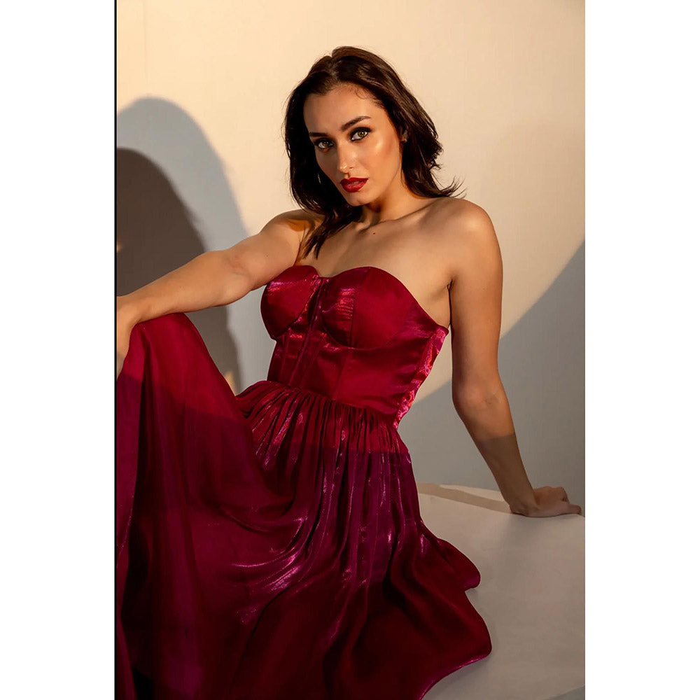 Kayjay by Kritika Jain Opera Pink Maxi Dress