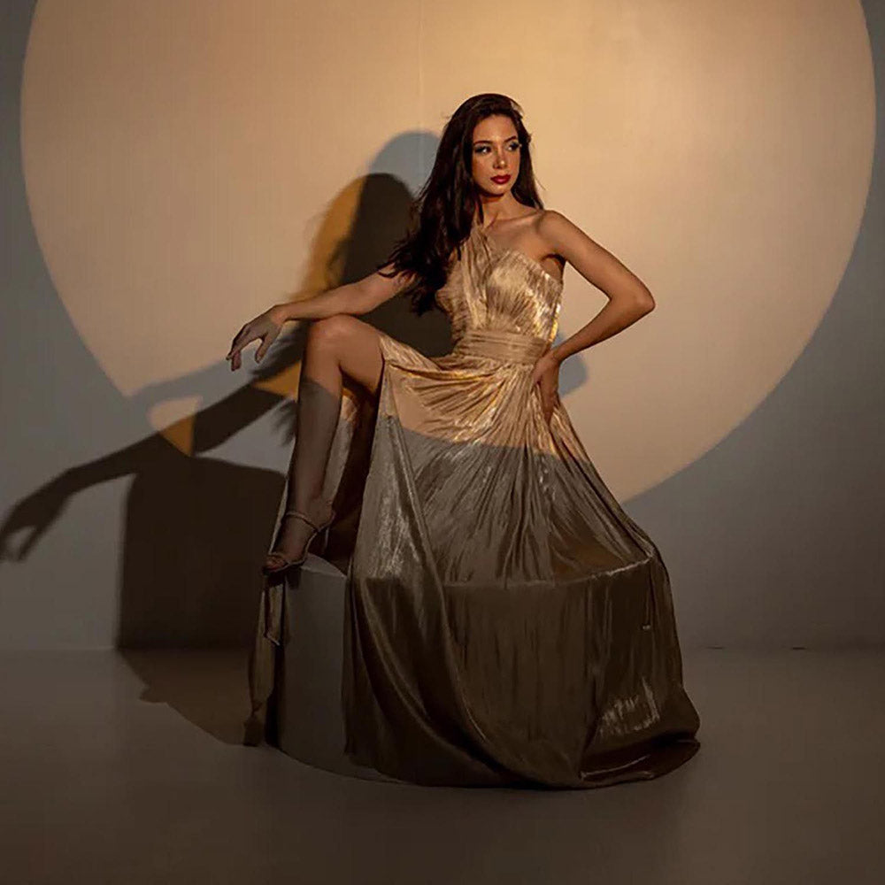 Kayjay by Kritika Jain Senorita Gold Maxi Dress