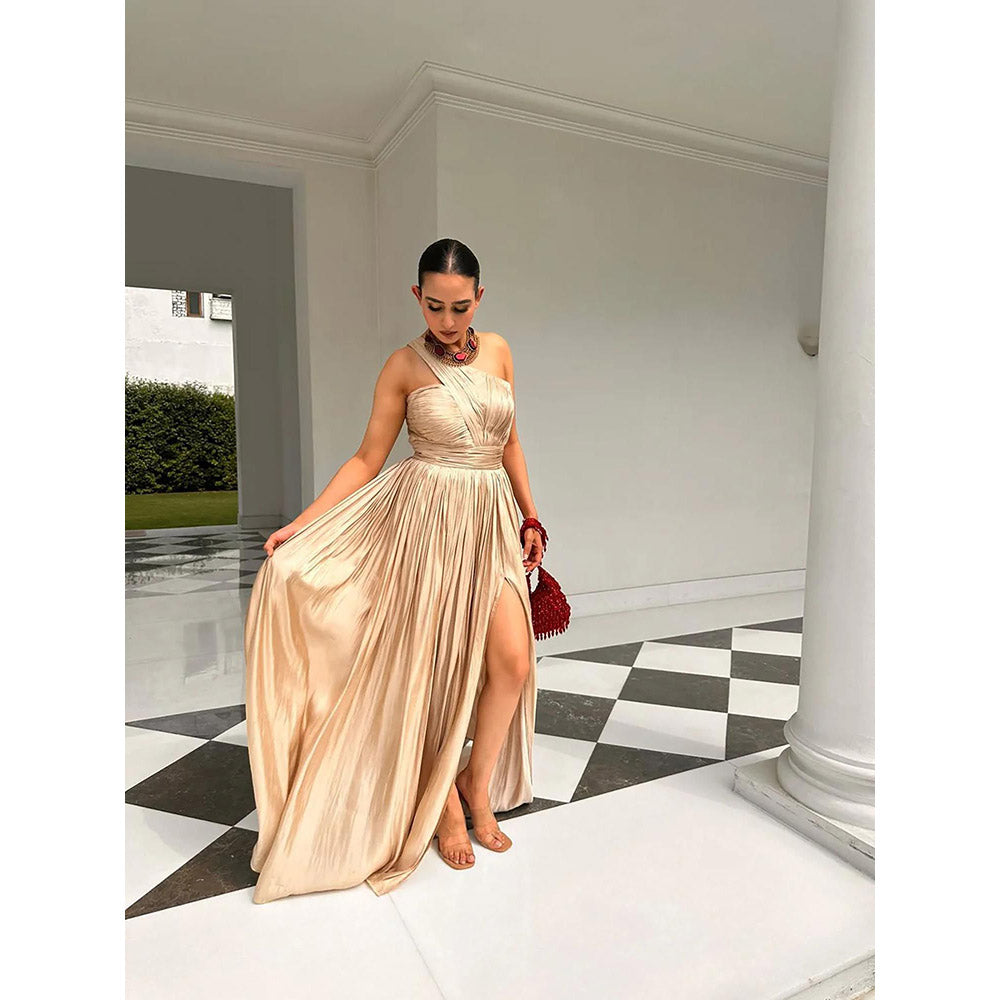 Kayjay by Kritika Jain Senorita Gold Maxi Dress