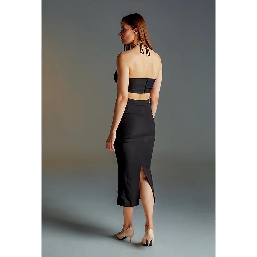 Kayjay by Kritika Jain Scarlet Black Midi Dress