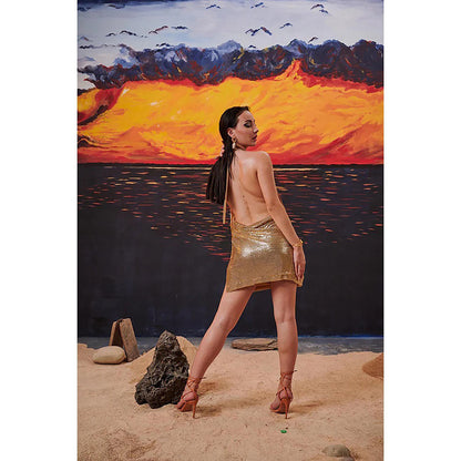 Kayjay by Kritika Jain 24 Karat Gold Mini Dress