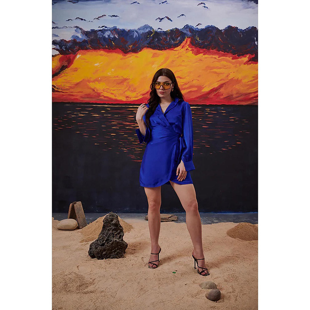 Kayjay by Kritika Jain Arcade Blue Mini Dress