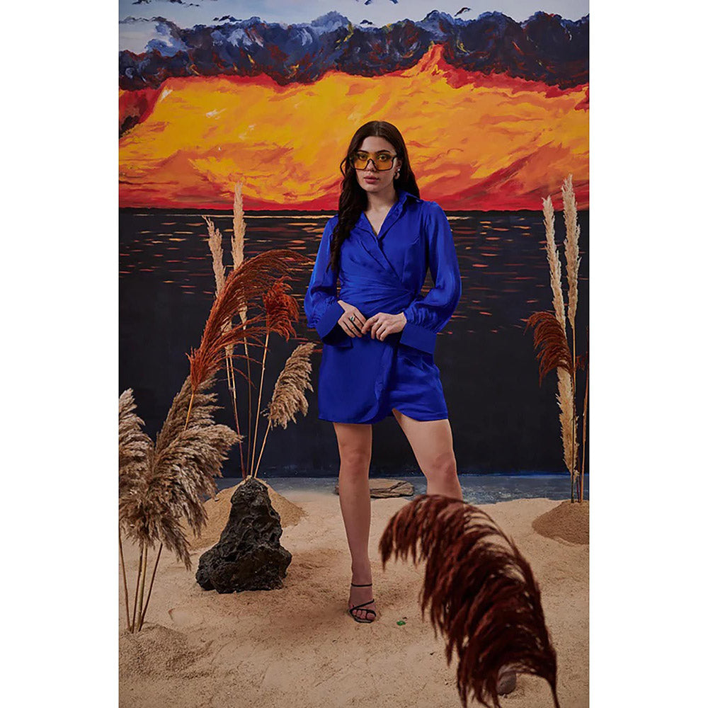 Kayjay by Kritika Jain Arcade Blue Mini Dress