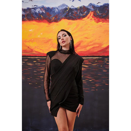 Kayjay by Kritika Jain British Black Mini Dress