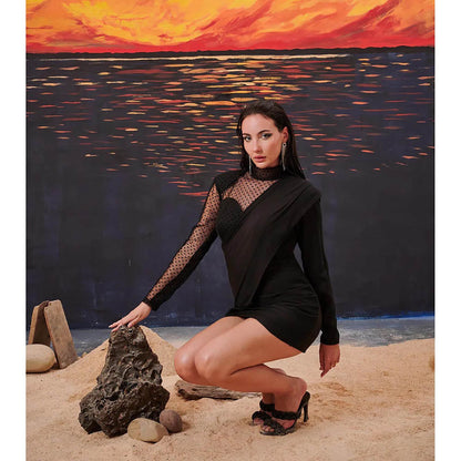 Kayjay by Kritika Jain British Black Mini Dress