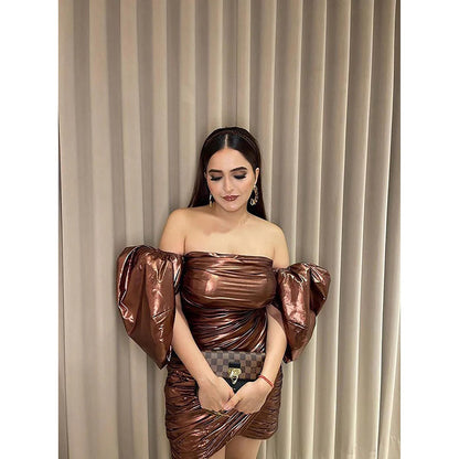 Kayjay by Kritika Jain Brownies Brown Mini Dress