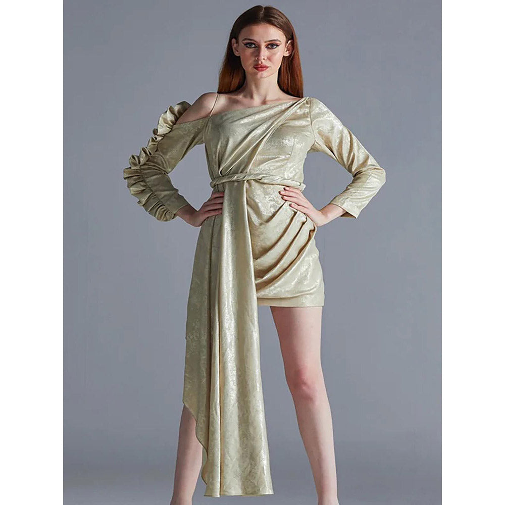 Kayjay by Kritika Jain Cannes Gold Mini Dress