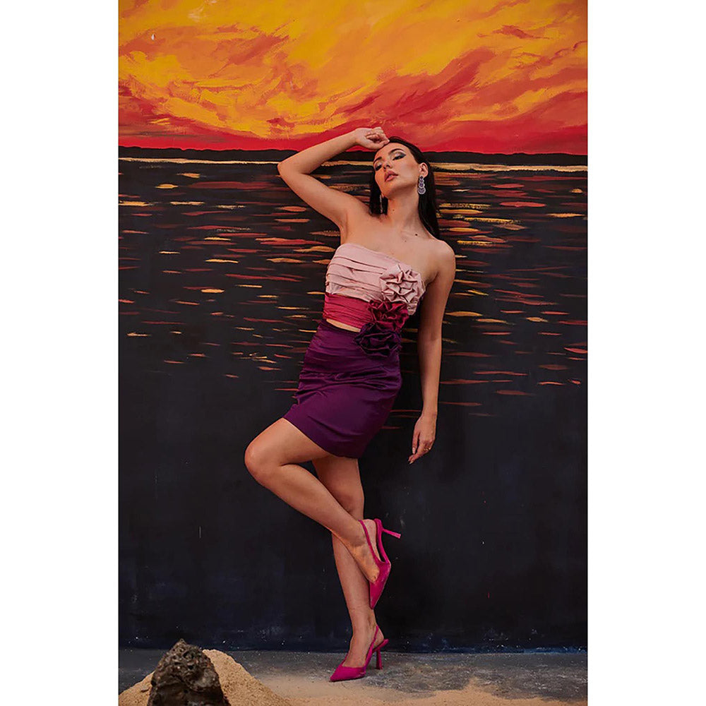 Kayjay by Kritika Jain Cherry Multi-Color Mini Dress