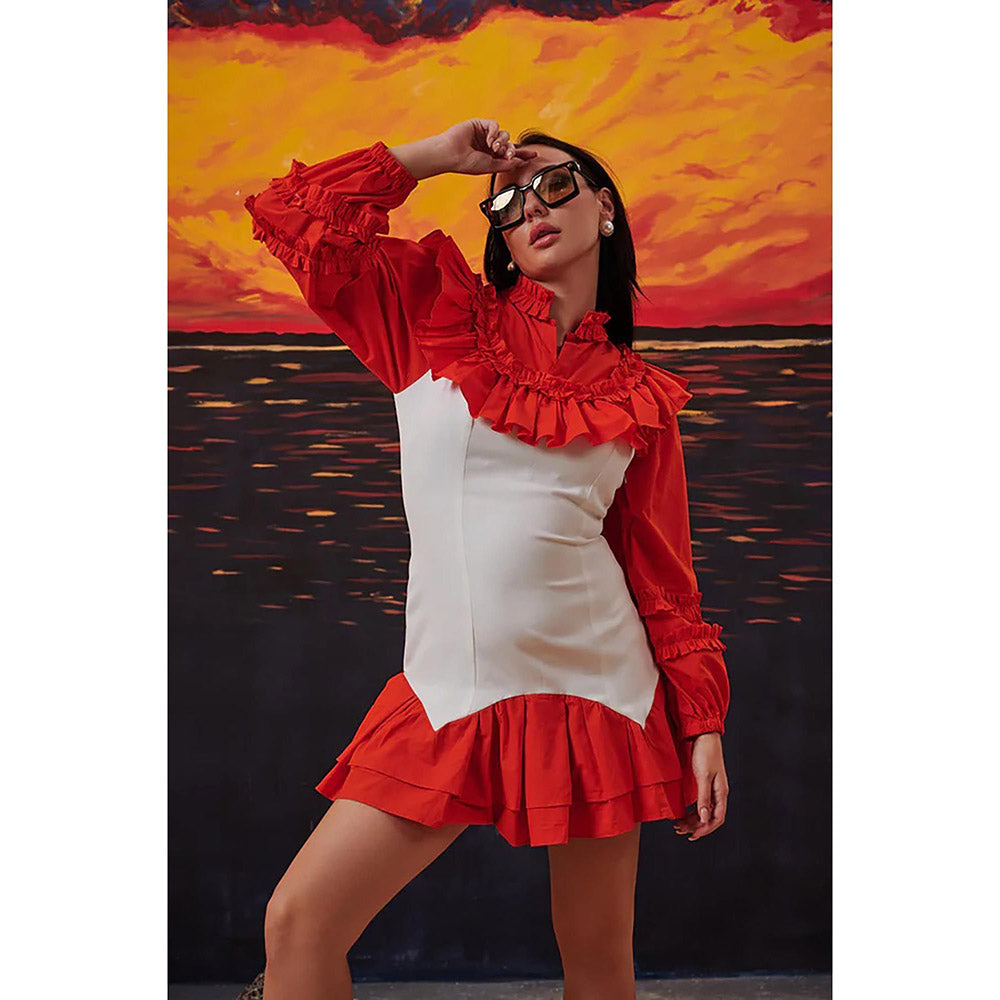 Kayjay by Kritika Jain Chess Multi-Color Mini Dress