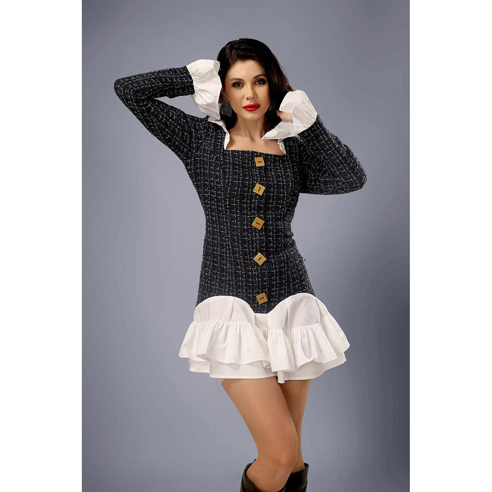 Kayjay by Kritika Jain European Navy Blue Mini Dress