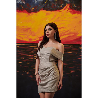 Kayjay by Kritika Jain Lightening Grey Mini Dress