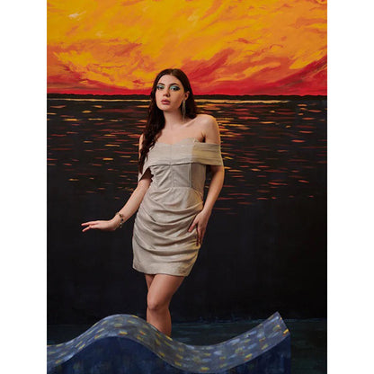 Kayjay by Kritika Jain Lightening Grey Mini Dress