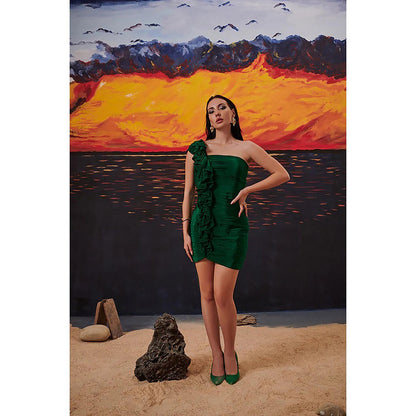 Kayjay by Kritika Jain Linda Green Mini Dress