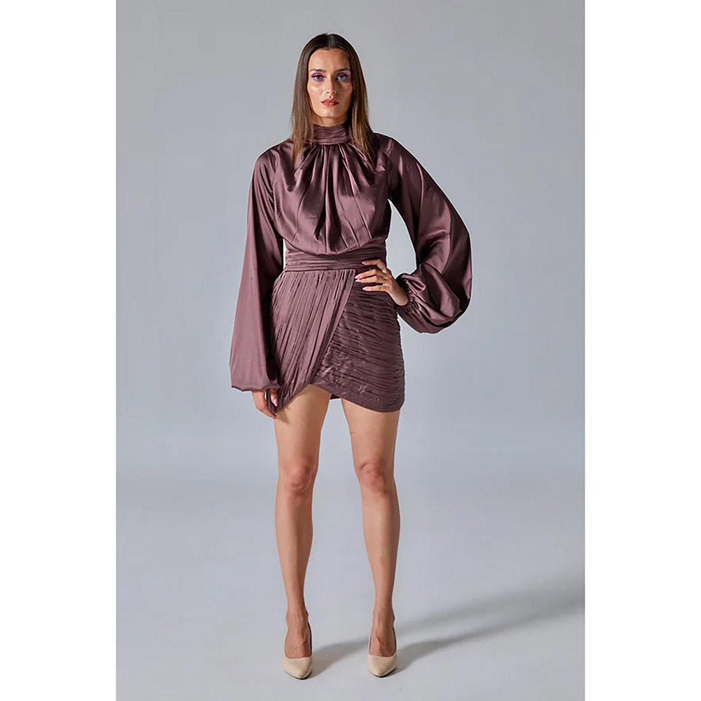 Kayjay by Kritika Jain Lisa Mauve Mini Dress