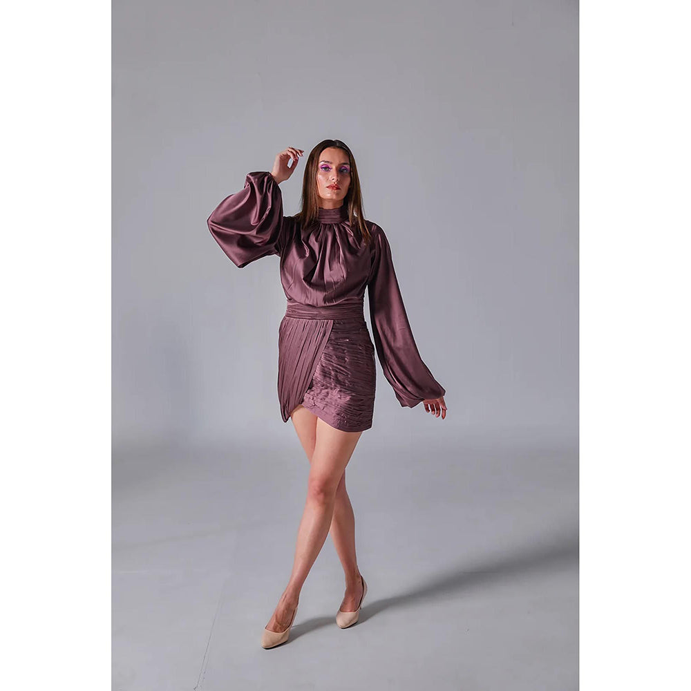 Kayjay by Kritika Jain Lisa Mauve Mini Dress