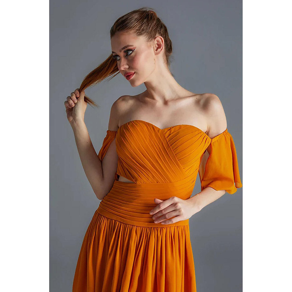 Kayjay by Kritika Jain Mustard Mind Mustard Mini Dress