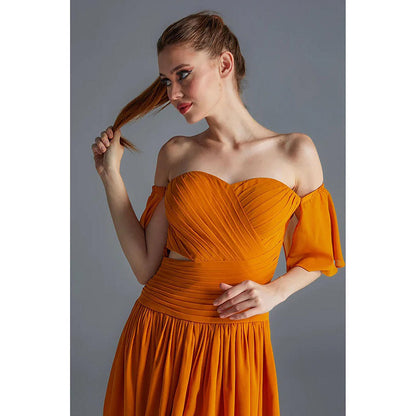 Kayjay by Kritika Jain Mustard Mind Mustard Mini Dress