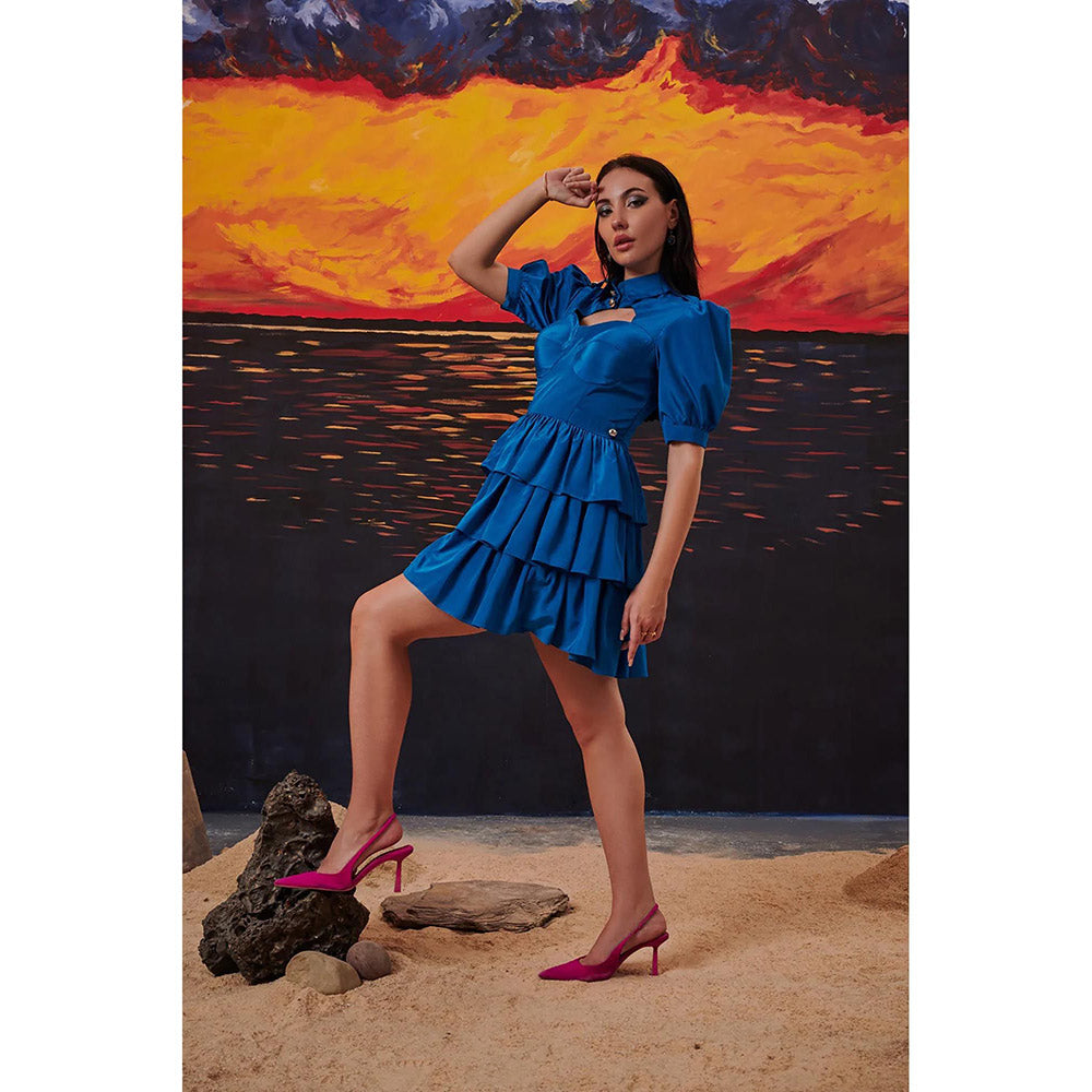 Kayjay by Kritika Jain Schoolgirl Blue Mini Dress