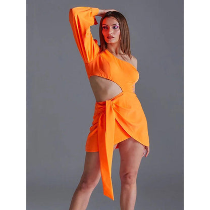 Kayjay by Kritika Jain Vitamins Orange Mini Dress