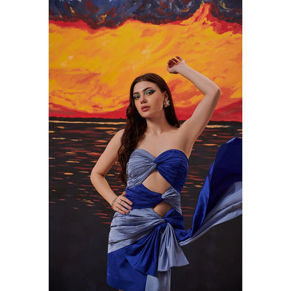 Kayjay by Kritika Jain Water Baby Blue Mini Dress