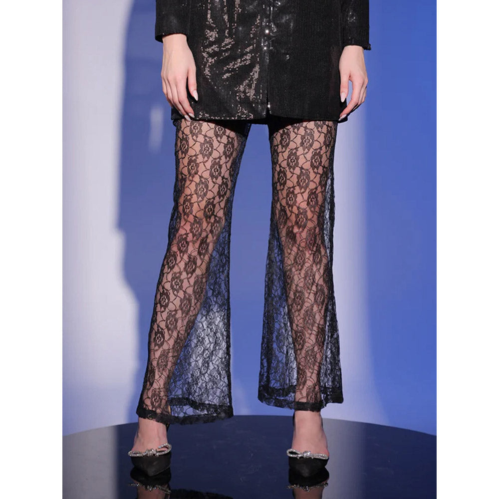 Kayjay by Kritika Jain Black Embellished Co-Ord (Set of 2)