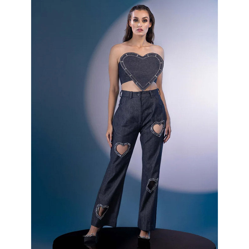 Kayjay by Kritika Jain Grey Embellished Co-Ord (Set of 2)