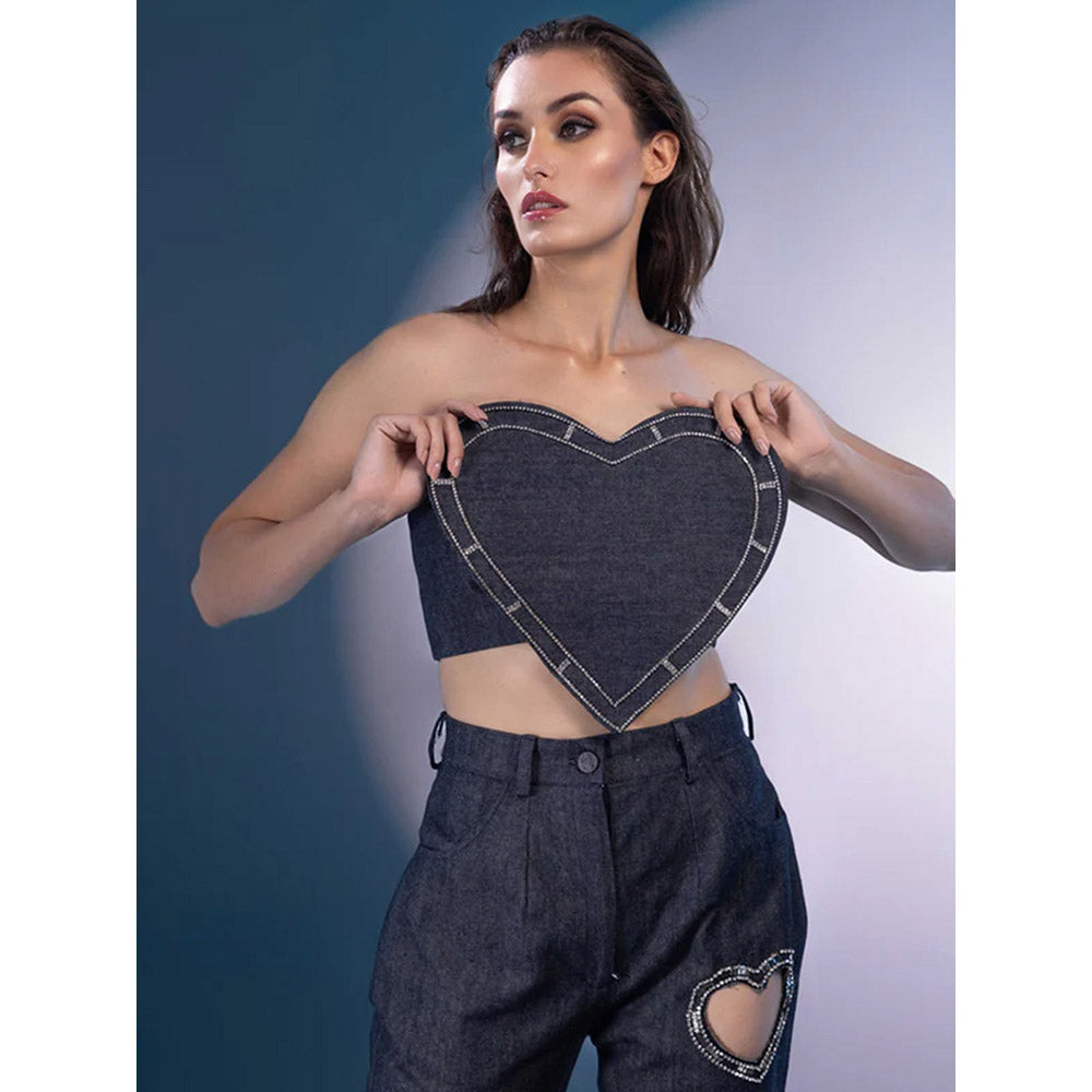 Kayjay by Kritika Jain Grey Embellished Co-Ord (Set of 2)