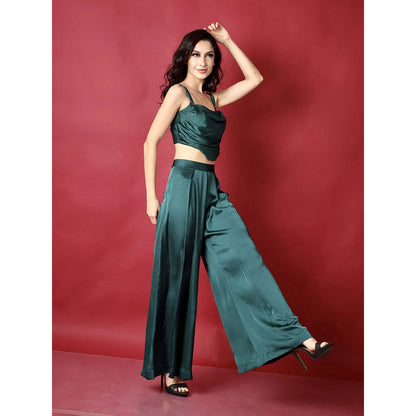 Kayjay by Kritika Jain Green Solid Co-Ord (Set of 2)