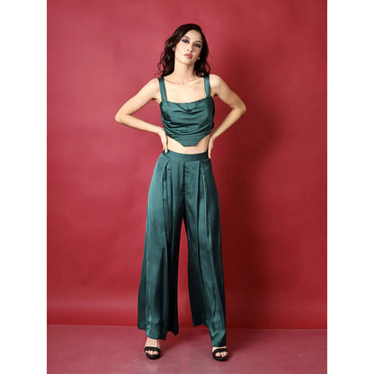 Kayjay by Kritika Jain Green Solid Co-Ord (Set of 2)