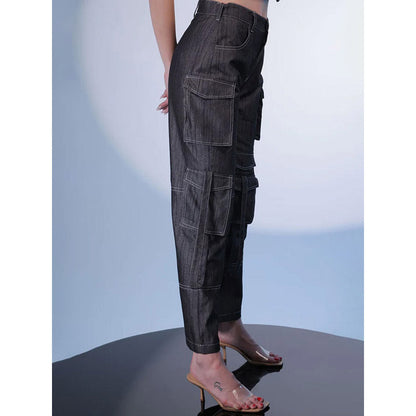 Kayjay by Kritika Jain Grey Self Design Co-Ord (Set of 2)