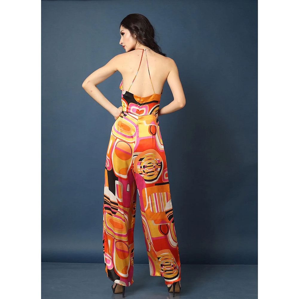 Kayjay by Kritika Jain V-Neck Sleeveless Rainbow Jumpsuit