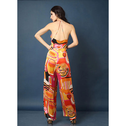 Kayjay by Kritika Jain V-Neck Sleeveless Rainbow Jumpsuit
