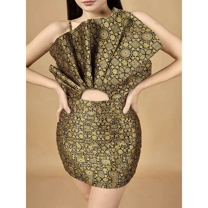 Kayjay by Kritika Jain Frill My Heart Printed Short Dress