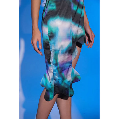 Kayjay by Kritika Jain One Shoulder Fitted Illusion Dress