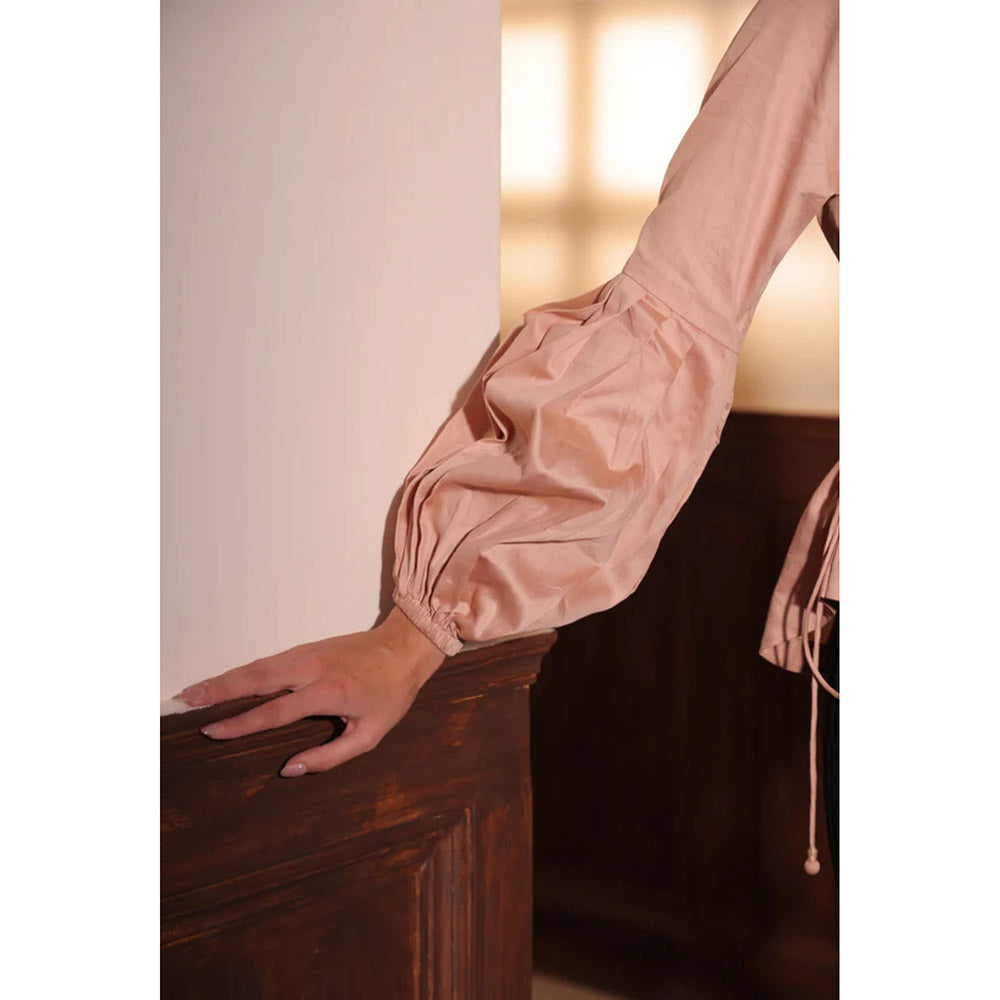 Kayjay by Kritika Jain Beige Cotton Sancia Shirt