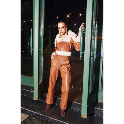 Kay Kay BY KKHUSHI SAHAII Women Square Neck Brown Madison Co-Ord (Set of 2)