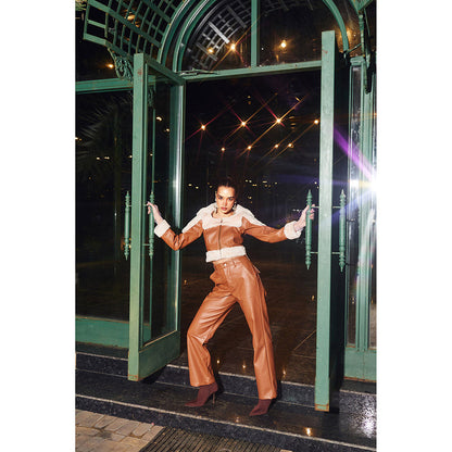 Kay Kay BY KKHUSHI SAHAII Women Square Neck Brown Madison Co-Ord (Set of 2)