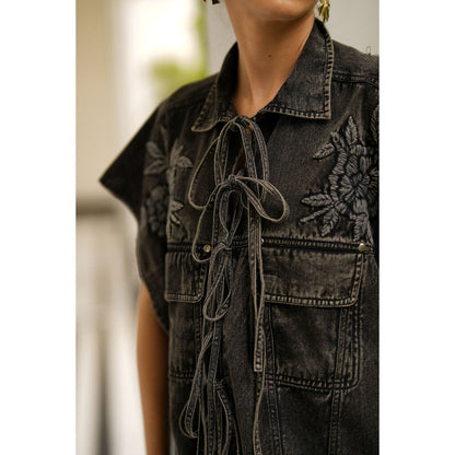 Kay Kay BY KKHUSHI SAHAII Reyna Denim Co-Ord (Set of 2)