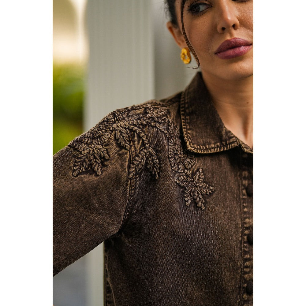 Kay Kay BY KKHUSHI SAHAII Coco Denim Co-Ord (Set of 2)