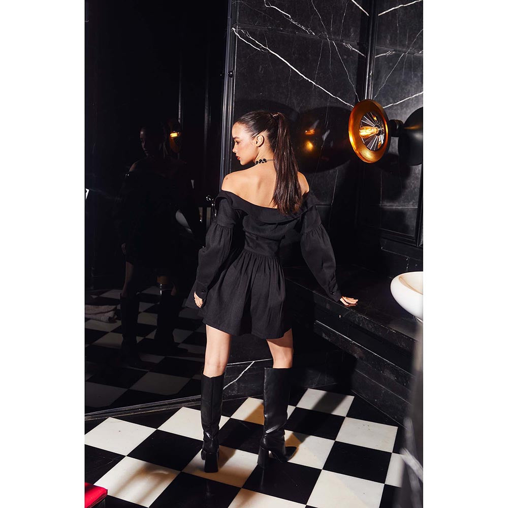 Kay Kay BY KKHUSHI SAHAII Vivianne Black Dress