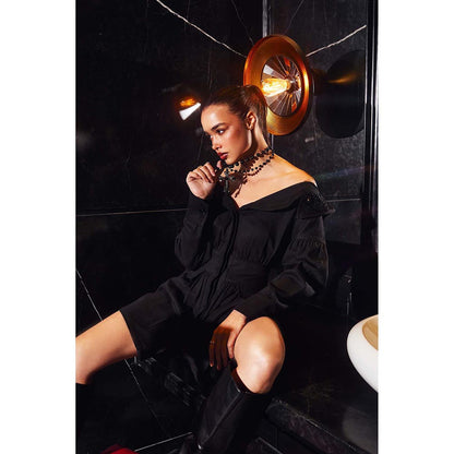 Kay Kay BY KKHUSHI SAHAII Vivianne Black Dress