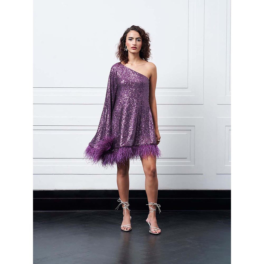 Kay Kay BY KKHUSHI SAHAII Hugo Dress Purple