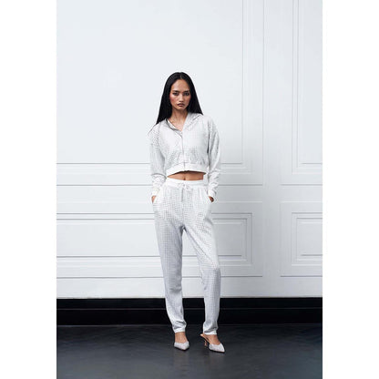 Kay Kay BY KKHUSHI SAHAII Lines Off White Co-Ord Set
