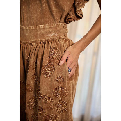 Kay Kay BY KKHUSHI SAHAII Milie Brown Co-Ord Set