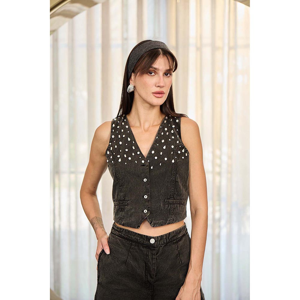 Kay Kay BY KKHUSHI SAHAII Stevie Black Co-Ord Set