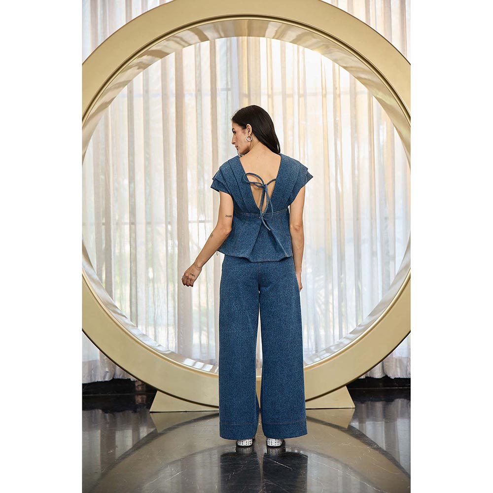 Kay Kay BY KKHUSHI SAHAII Kate Navy Blue Co-Ord Set